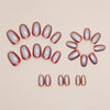 12 Sizes-24 Pcs Press On Nails W1110