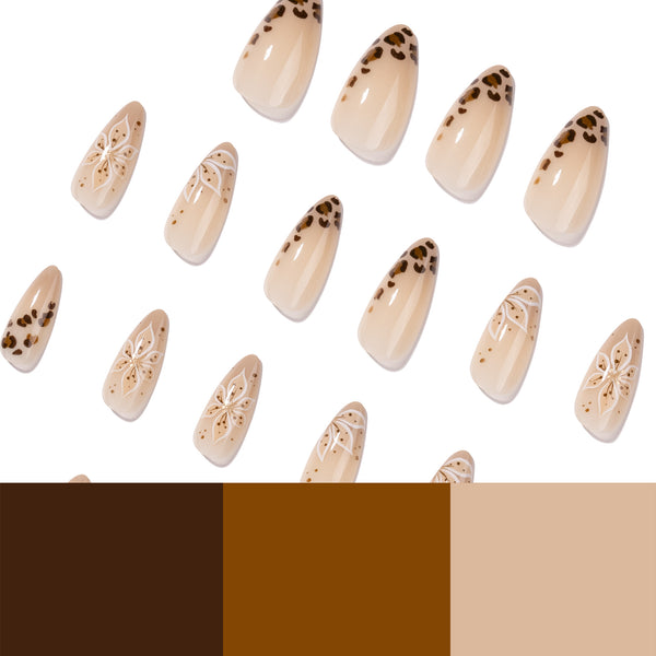 12 Sizes-24 Pcs Press On Nails JP4385