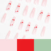 12 Sizes-24 Pcs Press On Nails JP1606