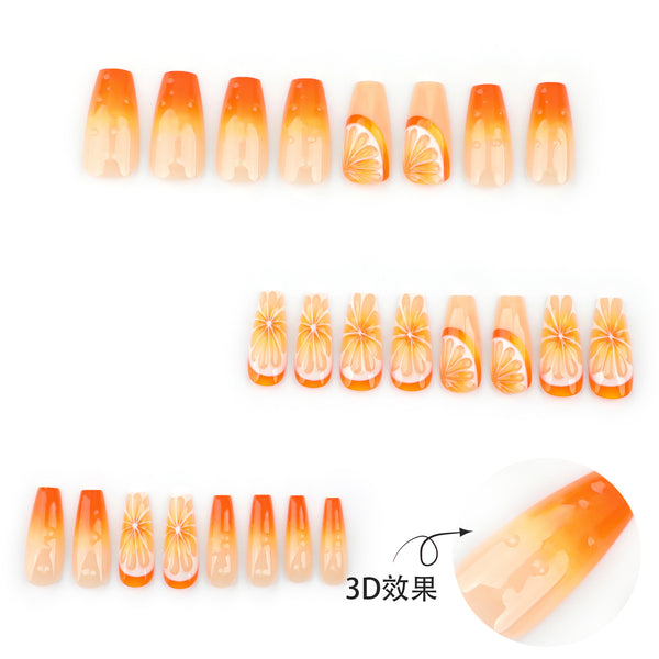 12 Sizes-24 Pcs Press On Nails JP3560
