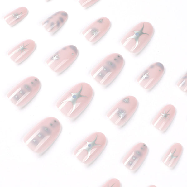 12 Sizes-24 Pcs Press On Nails JP2051