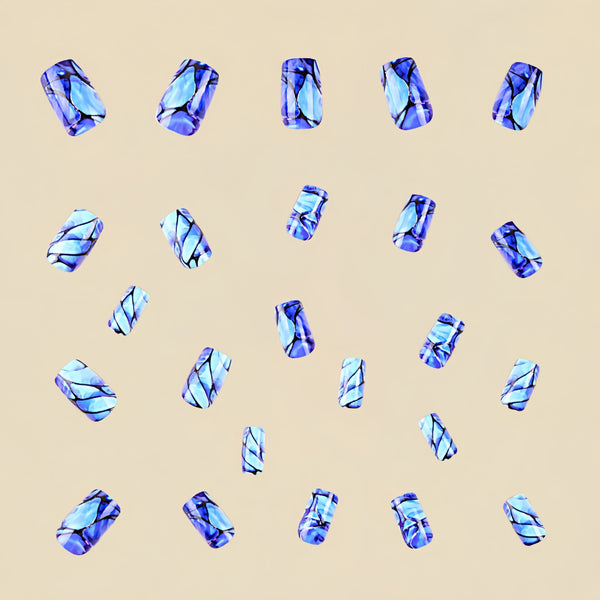 12 Sizes-24 Pcs Press On Nails Y436