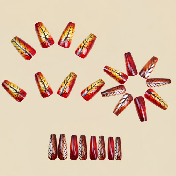 12 Sizes-24 Pcs Press On Nails Y1716