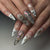 12 Sizes-24 Pcs Press On Nails JP3334