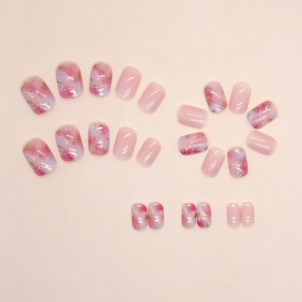 12 Sizes-24 Pcs Press On Nails W1231