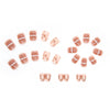 12 Sizes-24 Pcs Press On Nails R671