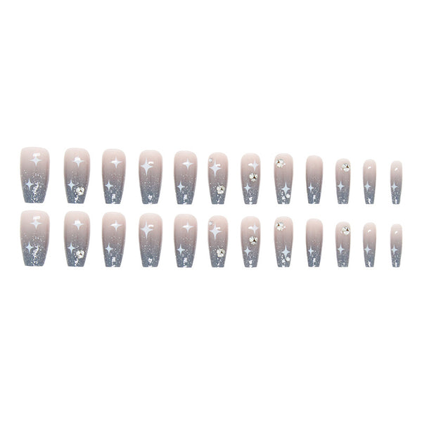 12 Sizes-24 Pcs Press On Nails Z662