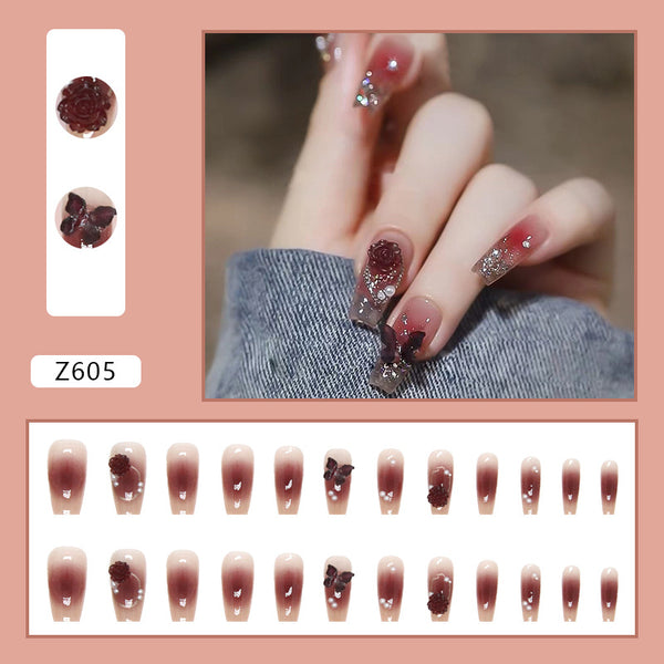 12 Sizes-24 PcsPress On Nails Z605