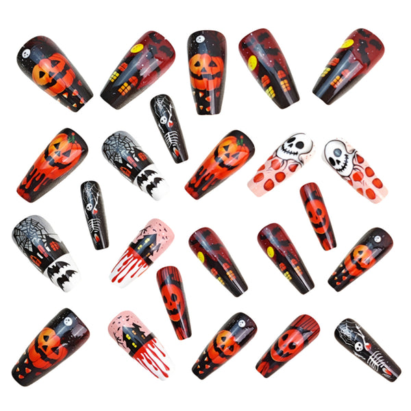 12 Sizes-24 Pcs Press On Nails Y1126