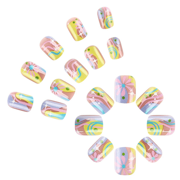 12 Sizes-24 PcsPress On Nails YS580