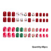 48 Pcs Press On Nails Xmas-8-48pcs