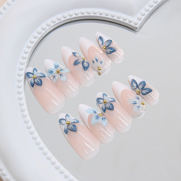 12 Sizes-24 Pcs Press On Nails Z1163