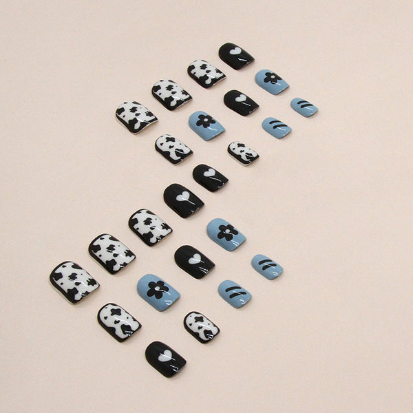 12 Sizes-24 Pcs Press On Nails R778