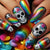 12 Sizes-24 Pcs Press On Nails Y954