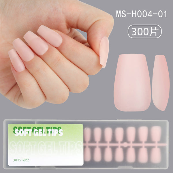 300 Pcs Press On Nails short-trapezoid-04-01