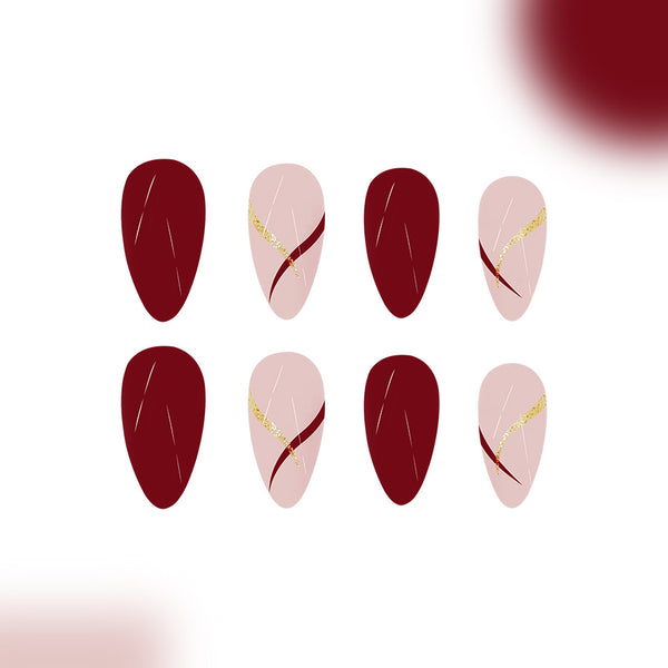 12 Sizes-24 Pcs Press On Nails C755