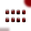 12 Sizes-24 Pcs Press On Nails C645