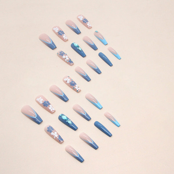 12 Sizes-24 Pcs Press On Nails Z677