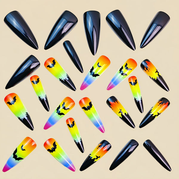 12 Sizes-24 Pcs Press On Nails Y848