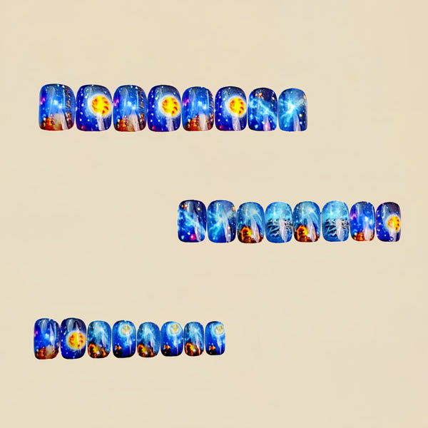 12 Sizes-24 Pcs Press On Nails Y874