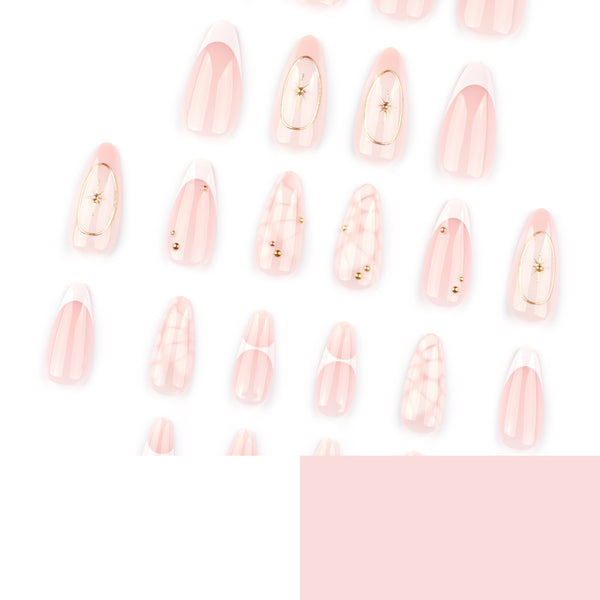 12 Sizes-24 Pcs Press On Nails JP4030