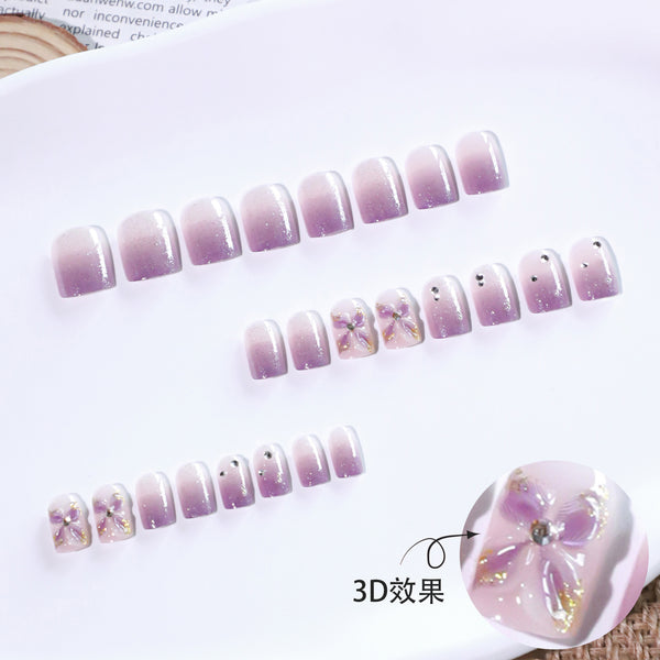 12 Sizes-24 Pcs Press On Nails JL0688