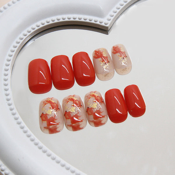 12 Sizes-24 Pcs Press On Nails R880