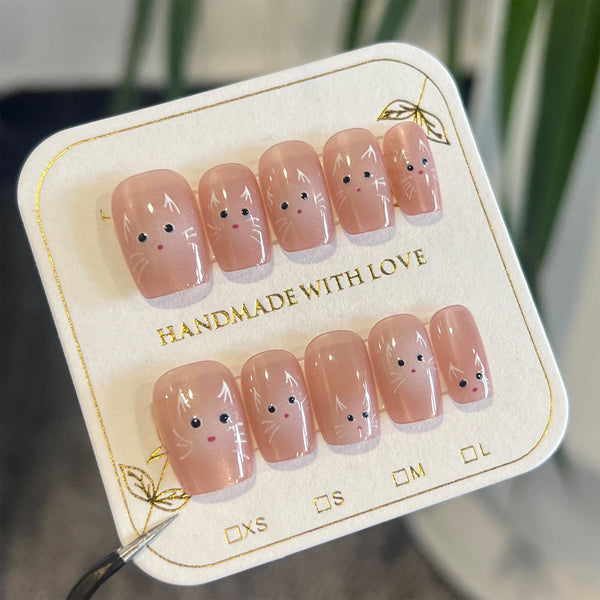 12 Sizes-24 Pcs Press On Nails SP114