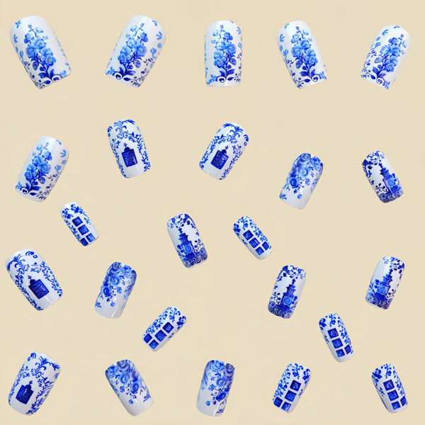 12 Sizes-24 Pcs Press On Nails Y441