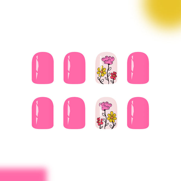 12 Sizes-24 Pcs Press On Nails C1241