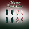 12 Sizes-24 Pcs Press On Nails C2108