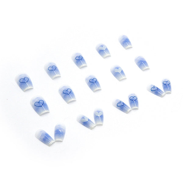 12 Sizes-24 Pcs Press On Nails R598
