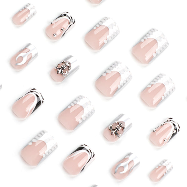 12 Sizes-24 Pcs Press On Nails JP2921