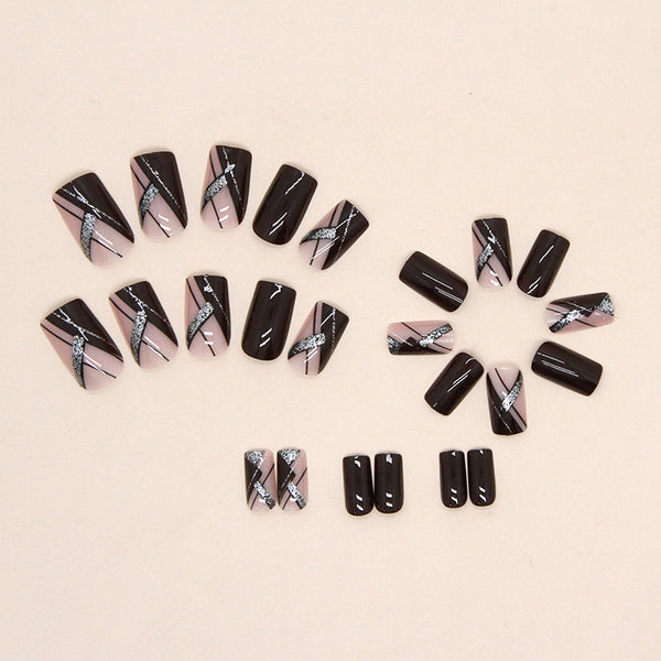 12 Sizes-24 Pcs Press On Nails W676