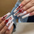 12 Sizes-24 Pcs Press On Nails JP1609