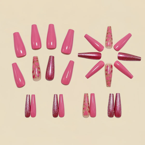 12 Sizes-24 Pcs Press On Nails Y1586
