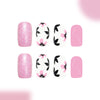 12 Sizes-24 Pcs Press On Nails C924