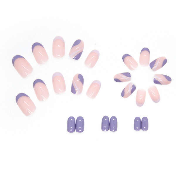 12 Sizes-24 Pcs Press On Nails W187