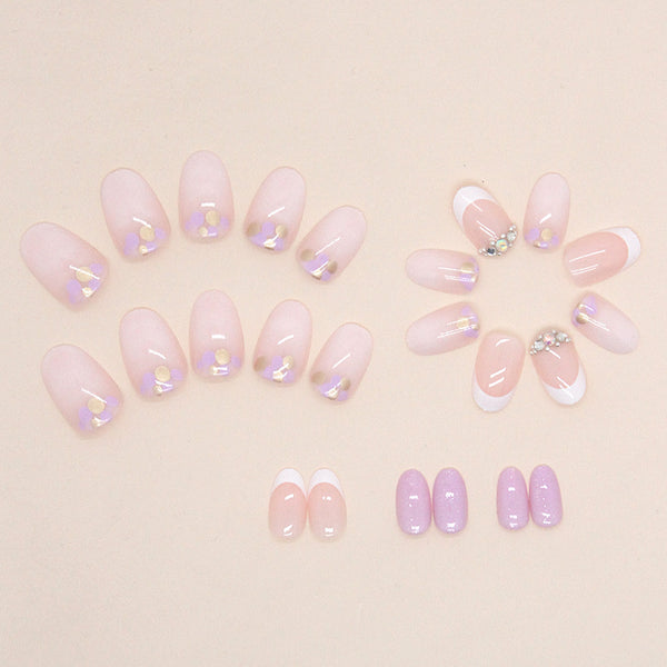 12 Sizes-24 Pcs Press On Nails Z743