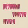 12 Sizes-24 Pcs Press On Nails Y1586
