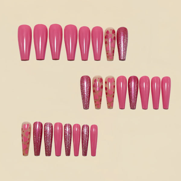 12 Sizes-24 Pcs Press On Nails Y1586