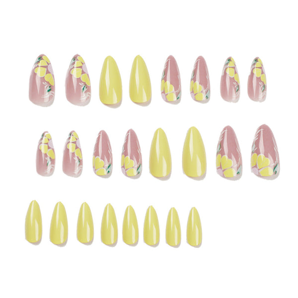 12 Sizes-24 Pcs Press On Nails JP1693