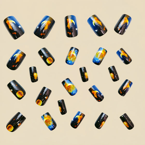 12 Sizes-24 Pcs Press On Nails Y498