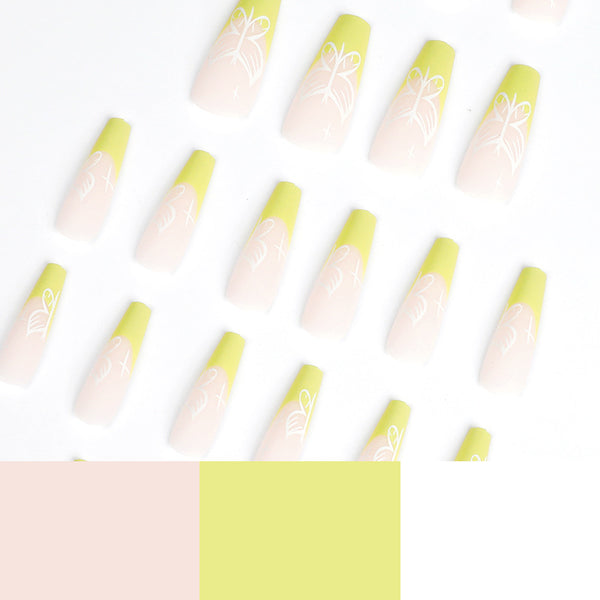 12 Sizes-24 Pcs Press On Nails JP1619
