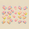 12 Sizes-24 Pcs Press On Nails Y1852