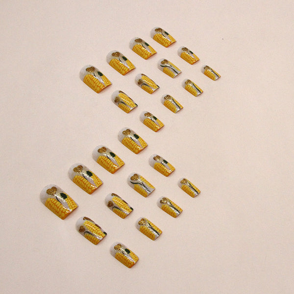 12 Sizes-24 Pcs Press On Nails W1290