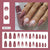 12 Sizes-24 Pcs Press On Nails W1872