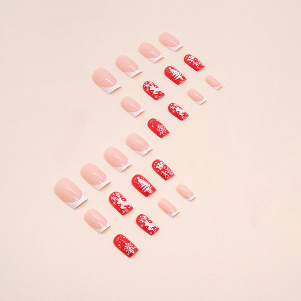 12 Sizes-24 Pcs Press On Nails W829
