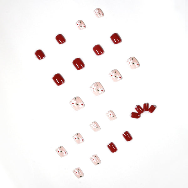 12 Sizes-24 Pcs Press On Nails JP1106