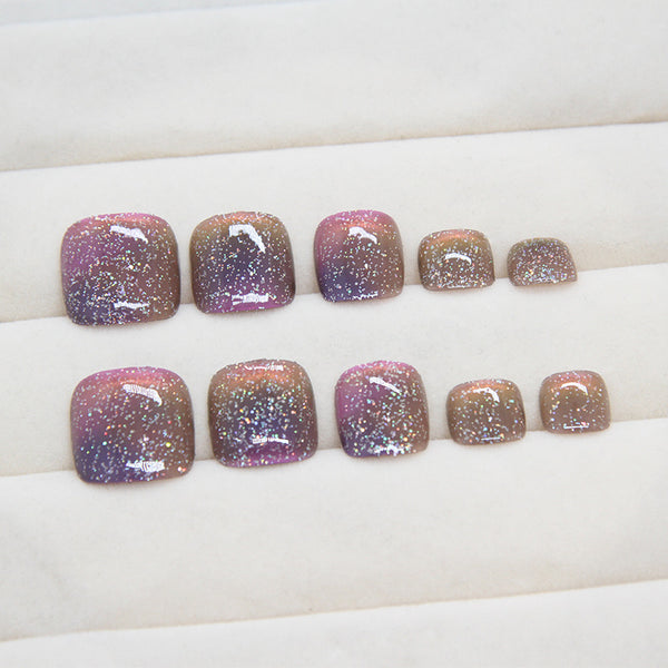 12 Sizes-24 Pcs Press On Nails F150